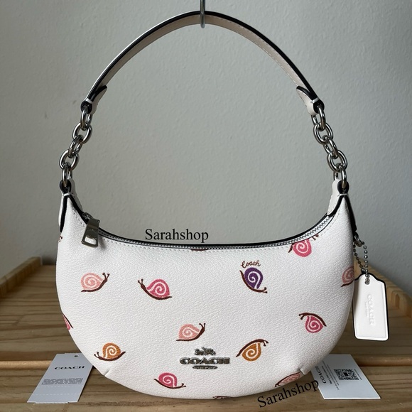 ✅Coach Mini Payton Hobo With Snail Print - Picture 1 of 13